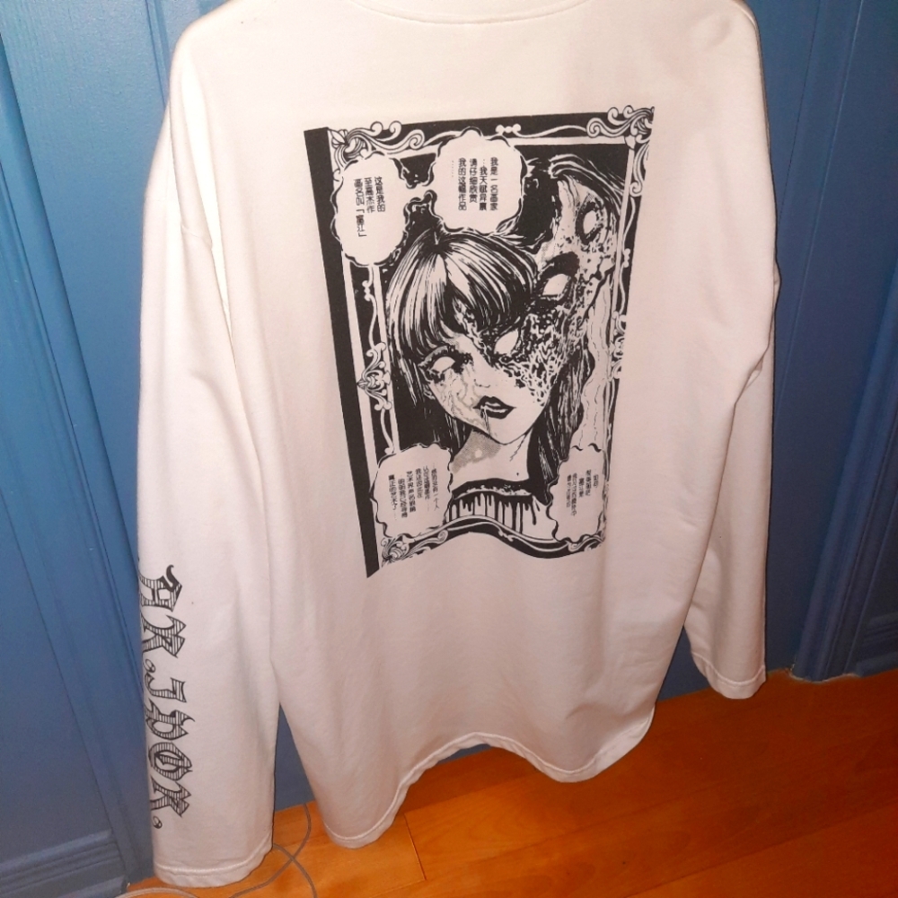 Y2k white longsleeve